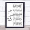 Osborne Brothers Rocky Top White Script Song Lyric Quote Music Print