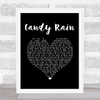 Soul For Real Candy Rain Black Heart Song Lyric Quote Music Print