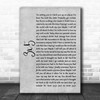 John Mayer 3x5 Grey Rustic Script Song Lyric Quote Music Print