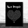 Sam Fender Two People Black Heart Song Lyric Quote Music Print