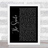 Al Wilson The Snake Black Script Song Lyric Quote Music Print