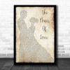 Celine Dione The Power Of Love Man Lady Dancing Song Lyric Music Wall Art Print