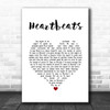 The Knife Heartbeats White Heart Song Lyric Quote Music Print