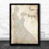 Counting Crows Anna Begins Song Lyric Man Lady Dancing Music Wall Art Print