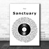 Joji Sanctuary Vinyl Record Song Lyric Quote Music Print