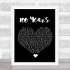 Five For Fighting 100 Years Black Heart Song Lyric Quote Music Print