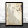 Eli Young Band Crazy Girl Song Lyric Man Lady Dancing Music Wall Art Print