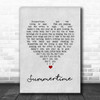 Ella Fitzgerald Summertime Grey Heart Song Lyric Quote Music Print