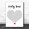 The Temptations Lady Soul White Heart Song Lyric Quote Music Print