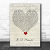 Arctic Monkeys R U Mine Script Heart Song Lyric Quote Music Print
