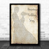 Elvis Presley Hawaiian Wedding Song Man Lady Dancing Song Lyric Music Wall Art Print