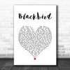 Alter Bridge Blackbird White Heart Song Lyric Quote Music Print