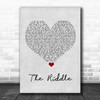 Nik Kershaw The Riddle Grey Heart Song Lyric Quote Music Print