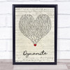 Roadtrip Dynamite Script Heart Song Lyric Quote Music Print