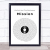 Catfish And The Bottlemen Mission Vinyl Record Song Lyric Quote Music Print
