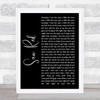 Long Beach Dub Allstars Saw Red Black Script Song Lyric Quote Music Print