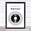 Rex Orange County Edition Vinyl Record Song Lyric Quote Music Print