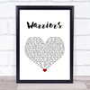 Imagine Dragons Warriors White Heart Song Lyric Quote Music Print