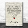 Kelly Osbourne Changes Script Heart Song Lyric Quote Music Print