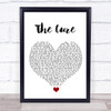 Lady Gaga The Cure White Heart Song Lyric Quote Music Print