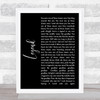 Twenty One Pilots Legend Black Script Song Lyric Quote Music Print