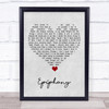 Staind Epiphany Grey Heart Song Lyric Quote Music Print