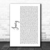 The Notorious BIG Juicy White Script Song Lyric Quote Music Print