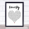 Twenty One Pilots Lovely White Heart Song Lyric Quote Music Print