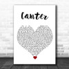 Gerry Cinnamon Canter White Heart Song Lyric Quote Music Print