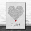 Thomas Rhett T-Shirt Grey Heart Song Lyric Quote Music Print