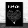 DJ Snake Middle Black Heart Song Lyric Quote Music Print