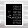 Jump Little Children B-13 Black Script Song Lyric Quote Music Print