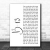 Jump Little Children B-13 White Script Song Lyric Quote Music Print