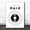 Why Don't We Hard Vinyl Record Song Lyric Quote Music Print