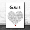 Rod Stewart Grace White Heart Song Lyric Quote Music Print