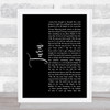 The Wombats Turn Black Script Song Lyric Quote Music Print