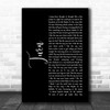 The Wombats Turn Black Script Song Lyric Quote Music Print