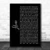 Diana Ross Home Black Script Song Lyric Quote Music Print