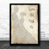 Sunny Sweeney Grow Old With Me Song Lyric Man Lady Dancing Music Wall Art Print