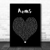 Christina Perri Arms Black Heart Song Lyric Quote Music Print