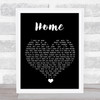 Freya Ridings Home Black Heart Song Lyric Quote Music Print