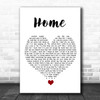 Michael Buble Home White Heart Song Lyric Quote Music Print Michael Buble Home White Heart Song Lyric Quote Music Print