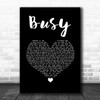 Olly Murs Busy Black Heart Song Lyric Quote Music Print