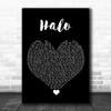 Beyonce Halo Black Heart Song Lyric Quote Music Print