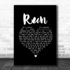 Lighthouse Family Run Black Heart Song Lyric Quote Music Print