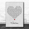 The Coronas Warm Grey Heart Song Lyric Quote Music Print