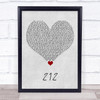 Azealia Banks 212 Grey Heart Song Lyric Quote Music Print