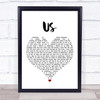 James Bay Us White Heart Song Lyric Quote Music Print