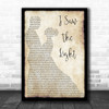 Todd Rundgren I Saw The Light Man Lady Dancing Song Lyric Music Wall Art Print