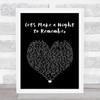 Bryan Adams Let's Make a Night to Remember Black Heart Song Lyric Wall Art Print